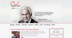 Desktop Screenshot of aktionaugenauf.de